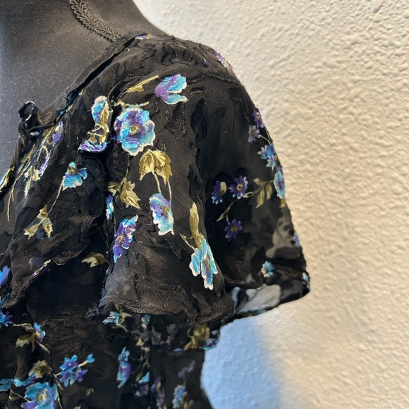 Vintage Y2K Robbie Bee Silk Midi Dress Size 8 - Picture 7 of 7